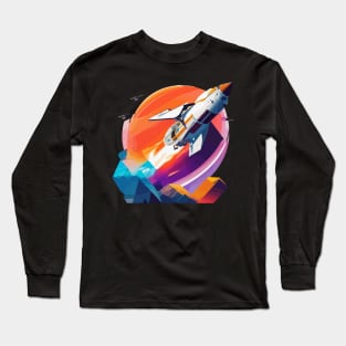 Cosmic Expedition - Navigating the Universe's Vast Frontiers Long Sleeve T-Shirt
